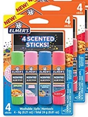 Two Packs Elmer’s Scented Glue Sticks - NEW